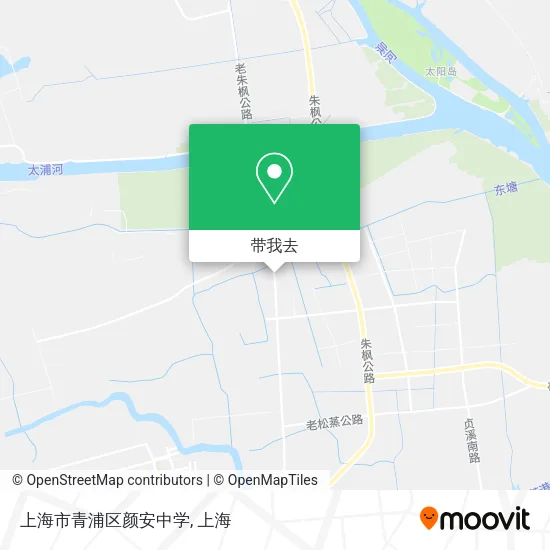 上海市青浦区颜安中学地图