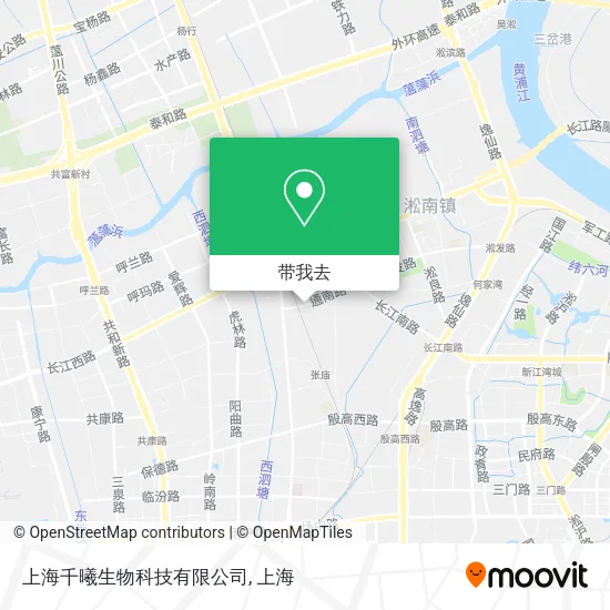 上海千曦生物科技有限公司地图