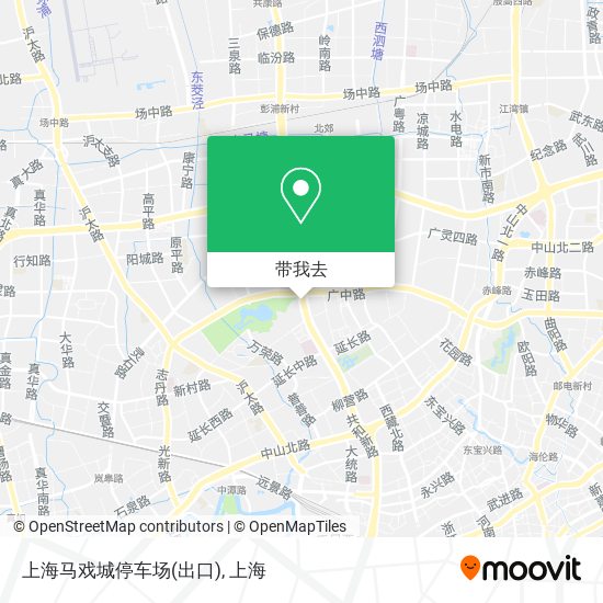 上海马戏城停车场(出口)地图