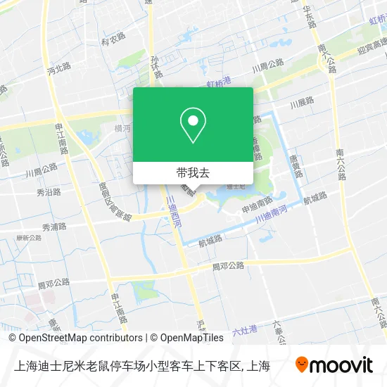 上海迪士尼米老鼠停车场小型客车上下客区地图