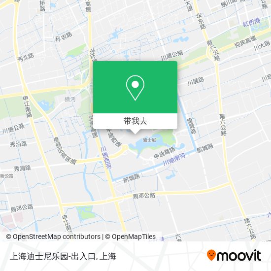 上海迪士尼乐园-出入口地图
