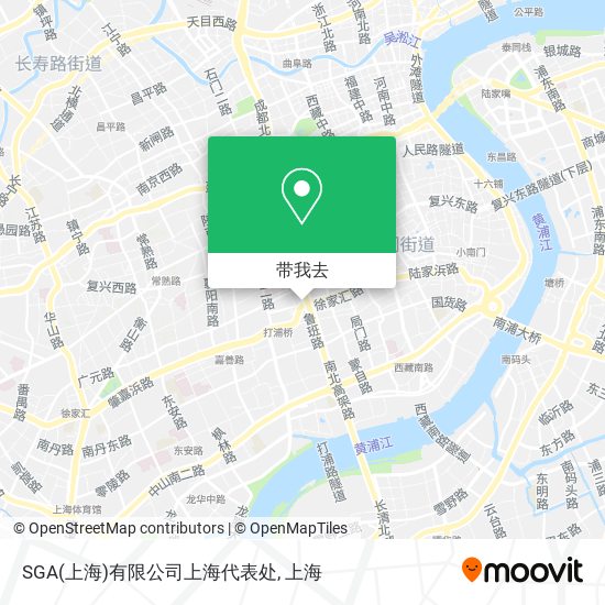 SGA(上海)有限公司上海代表处地图