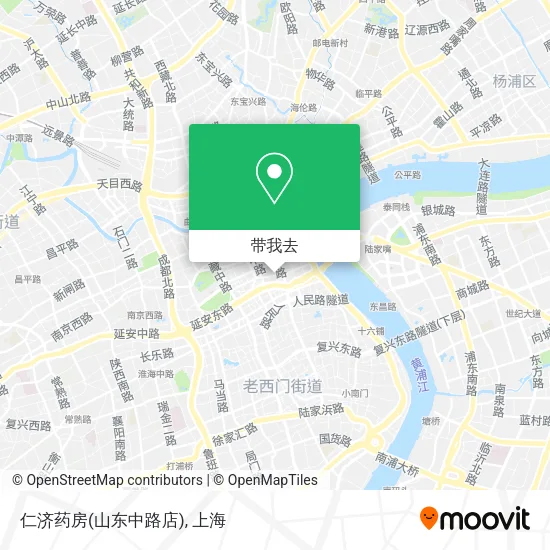 仁济药房(山东中路店)地图