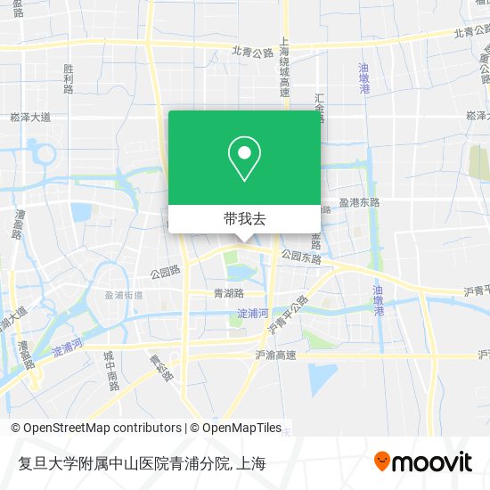 复旦大学附属中山医院青浦分院地图