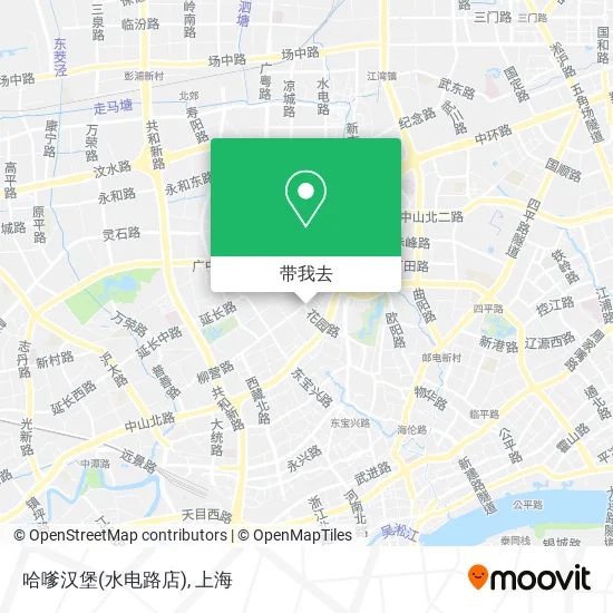 哈嗲汉堡(水电路店)地图