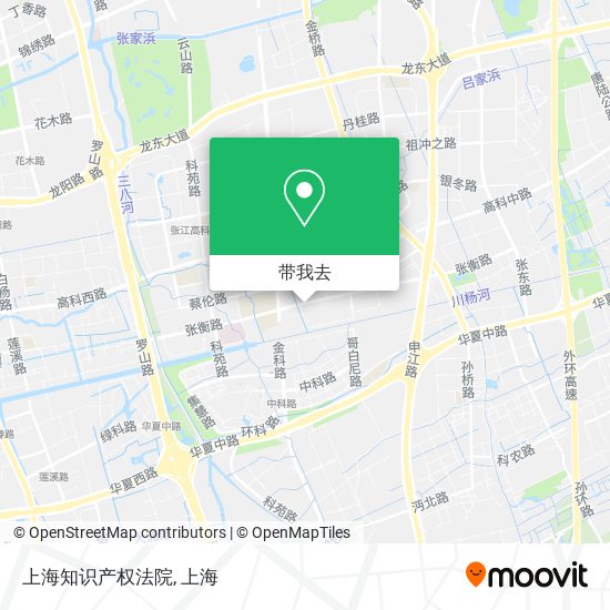 上海知识产权法院地图