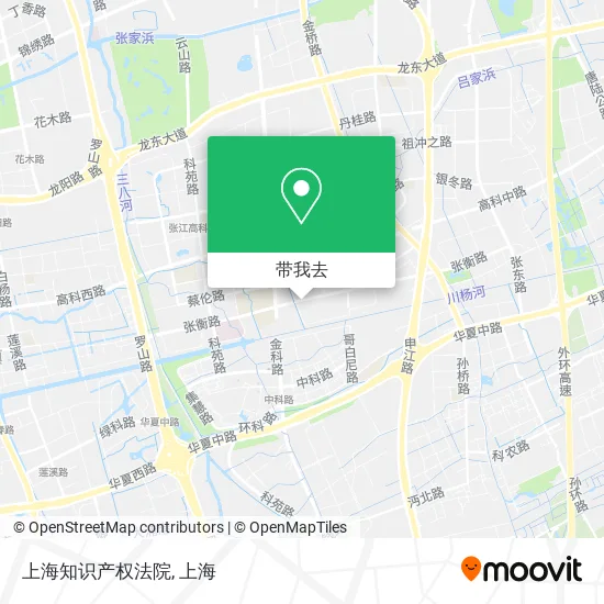 上海知识产权法院地图