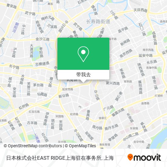 日本株式会社EAST RIDGE上海驻在事务所地图