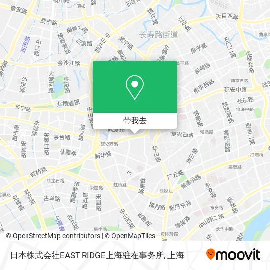 日本株式会社EAST RIDGE上海驻在事务所地图