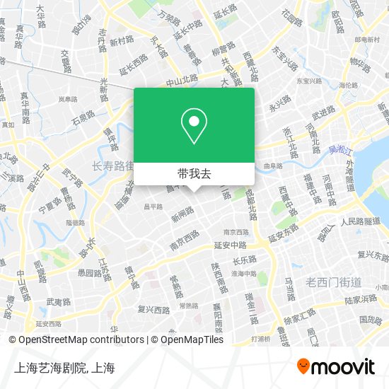 上海艺海剧院地图