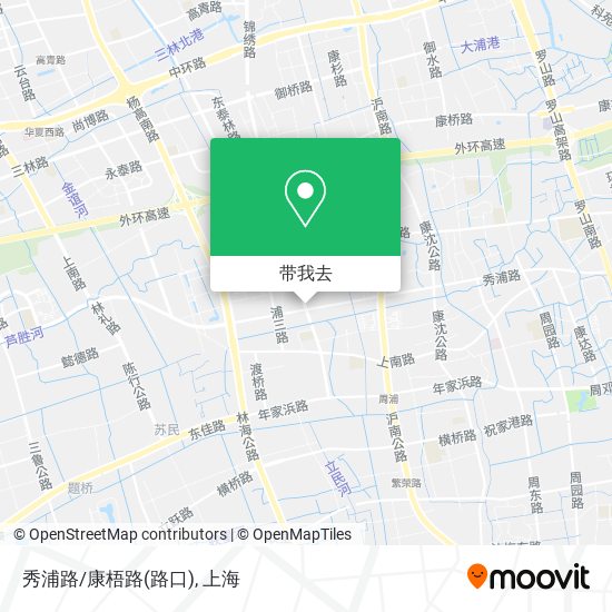 秀浦路/康梧路(路口)地图