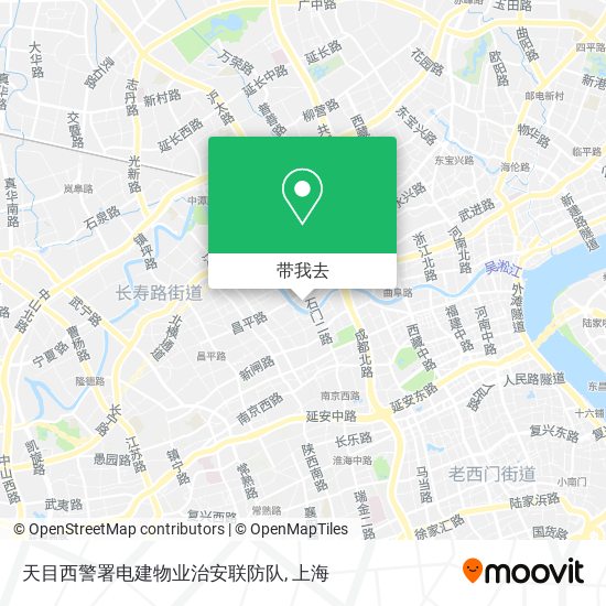 天目西警署电建物业治安联防队地图