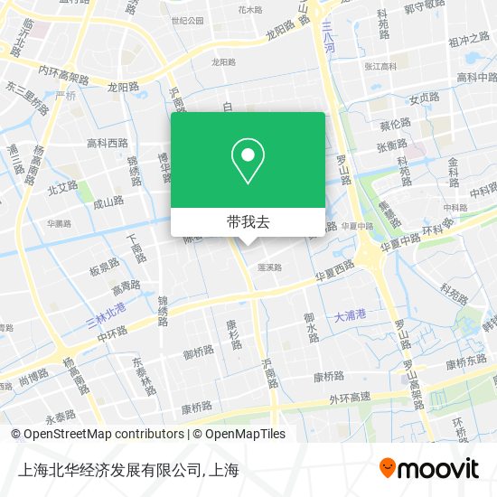 上海北华经济发展有限公司地图