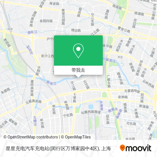 星星充电汽车充电站(闵行区万博家园中4区)地图