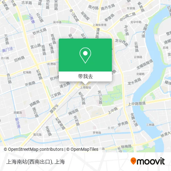 上海南站(西南出口)地图
