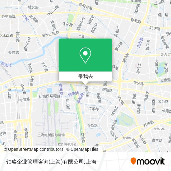 铂略企业管理咨询(上海)有限公司地图