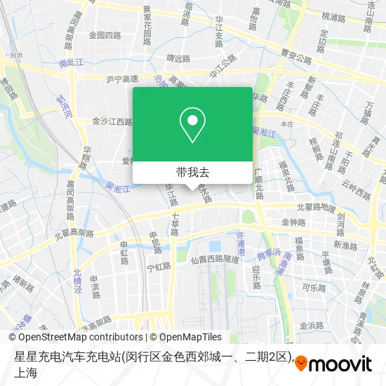 星星充电汽车充电站(闵行区金色西郊城一、二期2区)地图