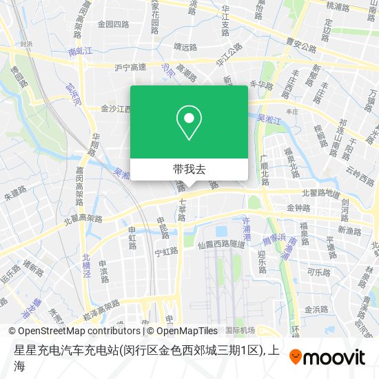 星星充电汽车充电站(闵行区金色西郊城三期1区)地图