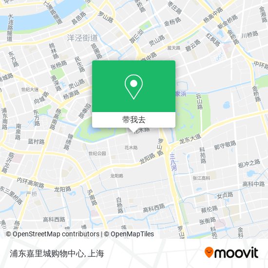 浦东嘉里城购物中心地图