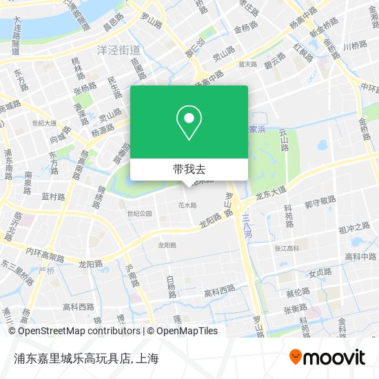 浦东嘉里城乐高玩具店地图