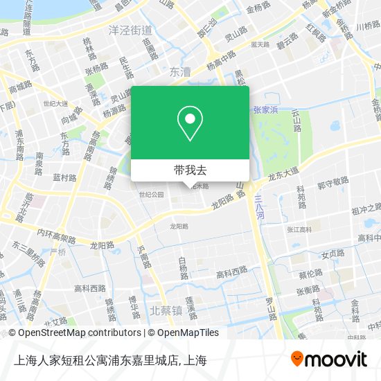 上海人家短租公寓浦东嘉里城店地图