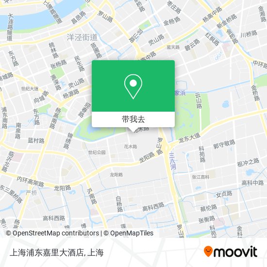 上海浦东嘉里大酒店地图