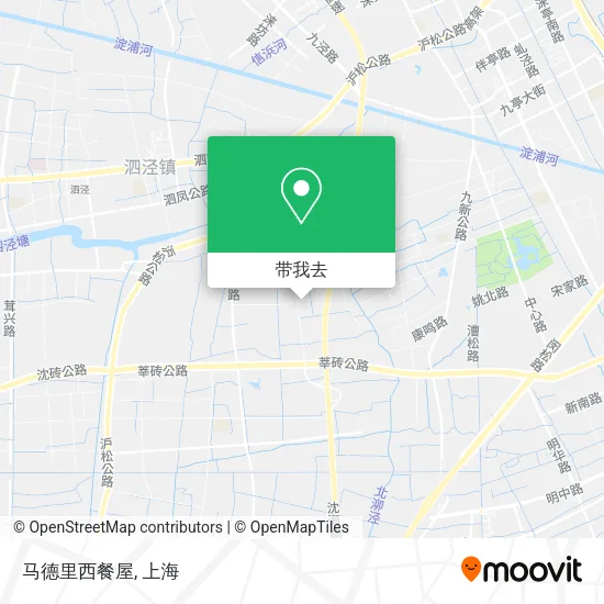马德里西餐屋地图