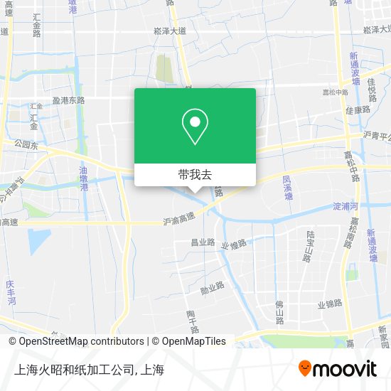 上海火昭和纸加工公司地图