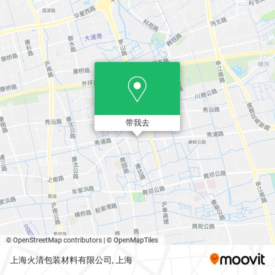 上海火清包装材料有限公司地图