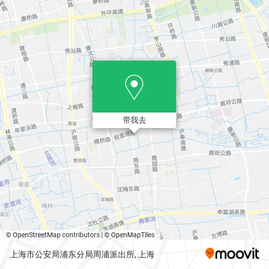 上海市公安局浦东分局周浦派出所地图