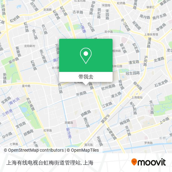 上海有线电视台虹梅街道管理站地图