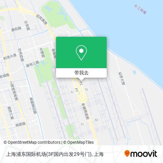 上海浦东国际机场(3F国内出发29号门)地图
