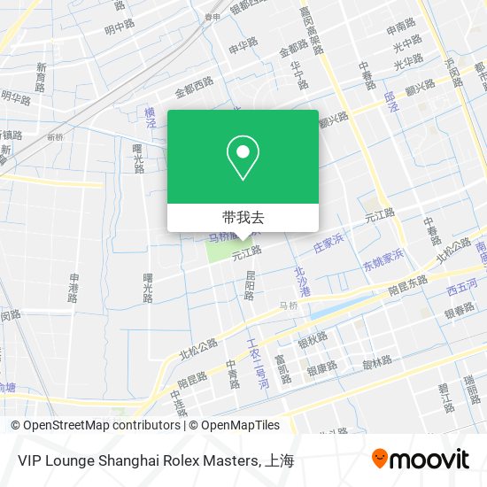 VIP Lounge Shanghai Rolex Masters地图