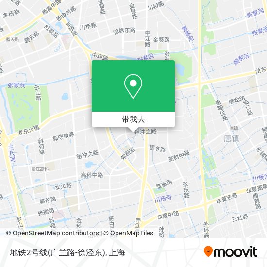 地铁2号线(广兰路-徐泾东)地图