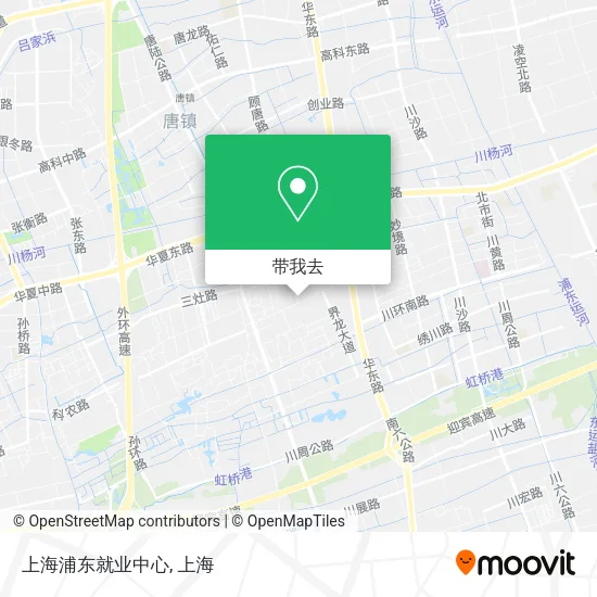 上海浦东就业中心地图