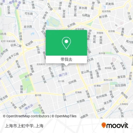 上海市上虹中学地图