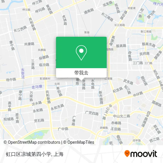 虹口区凉城第四小学地图