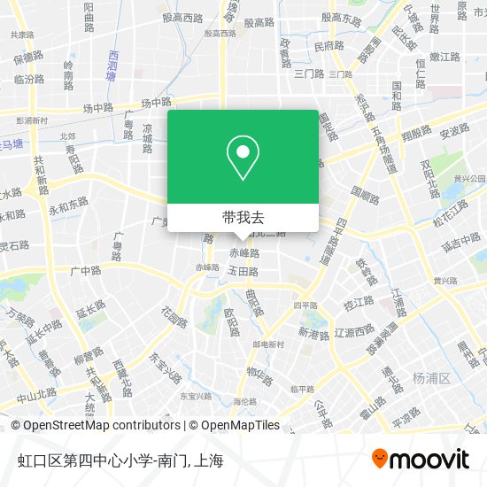 虹口区第四中心小学-南门地图