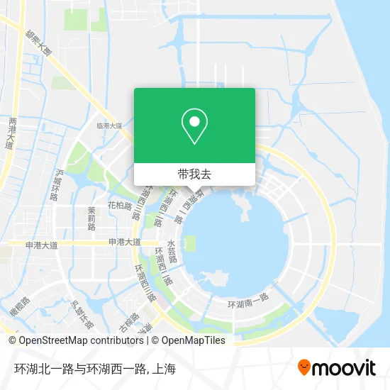 环湖北一路与环湖西一路地图