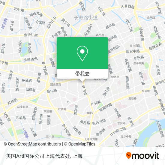 美国Artl国际公司上海代表处地图