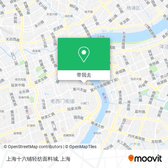上海十六铺轻纺面料城地图