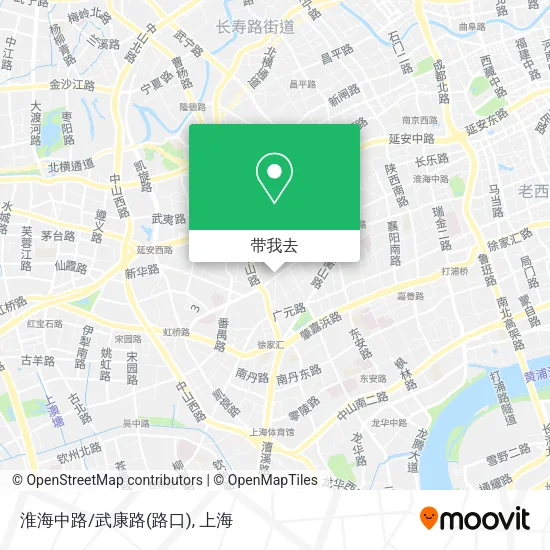 淮海中路/武康路(路口)地图