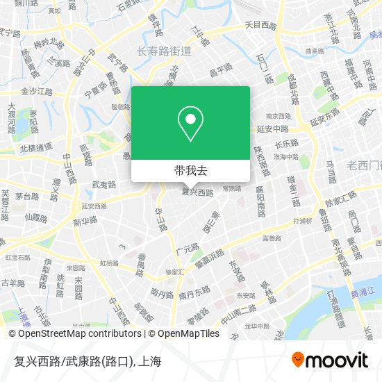 复兴西路/武康路(路口)地图
