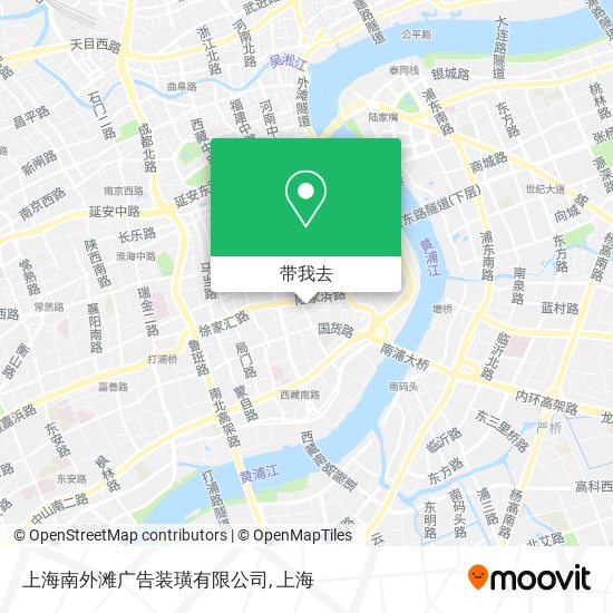 上海南外滩广告装璜有限公司地图