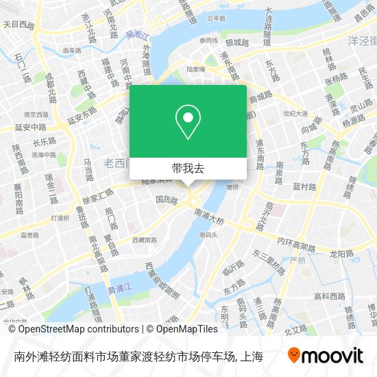 南外滩轻纺面料市场董家渡轻纺市场停车场地图