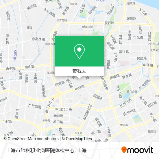 上海市肺科职业病医院体检中心地图