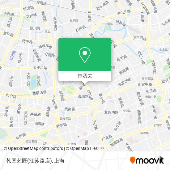 韩国艺匠(江苏路店)地图