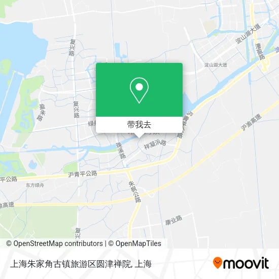 上海朱家角古镇旅游区圆津禅院地图