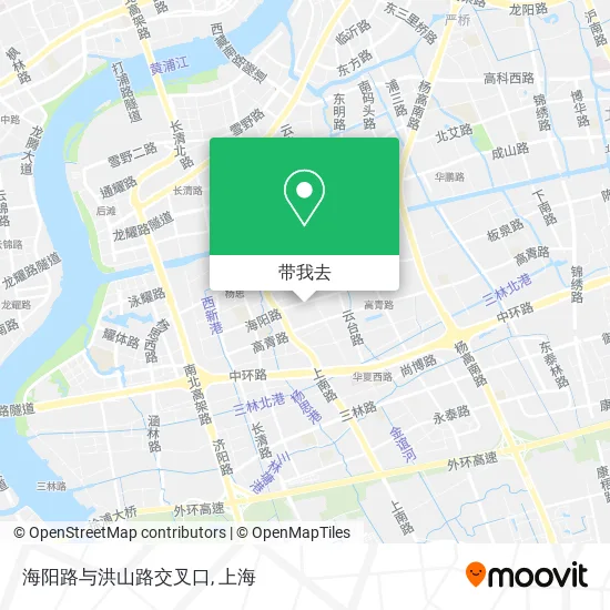 海阳路与洪山路交叉口地图