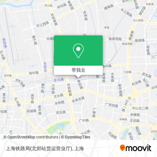 上海铁路局(北郊站货运营业厅)地图